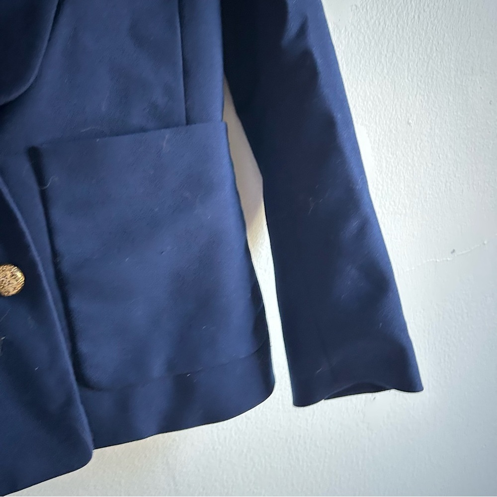 Maje Sz S (36) Navy Tailored Gold Button Elegant Blazer - Picture 8 of 15